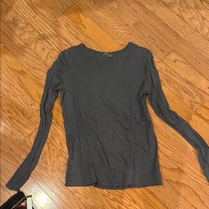 Vince Gray Fitted Long Sleeve Tee
